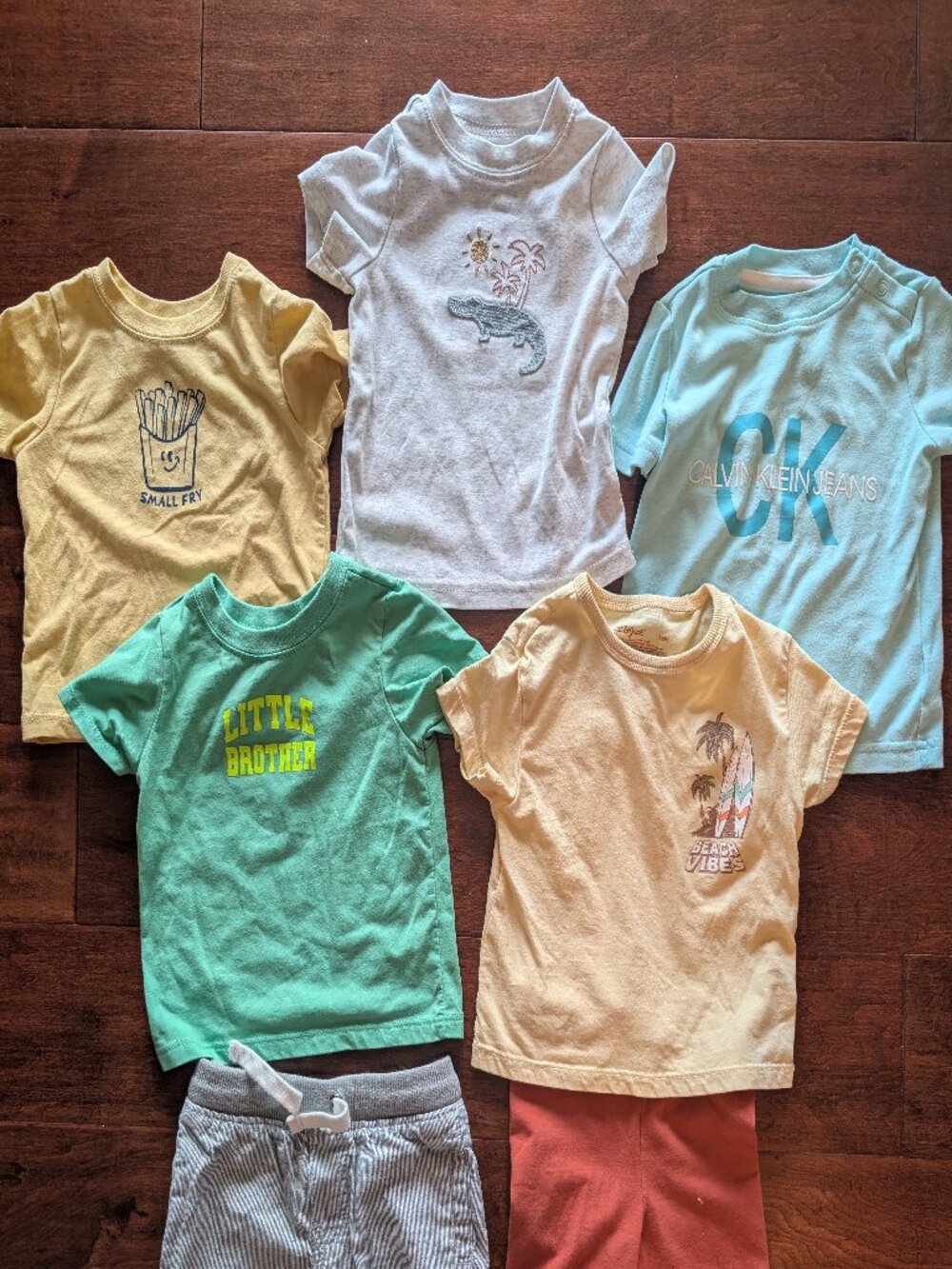 Lot Shirts 12m & Bottoms 18m Carter's Calvin Klein Cat & Jack Wonder Nation